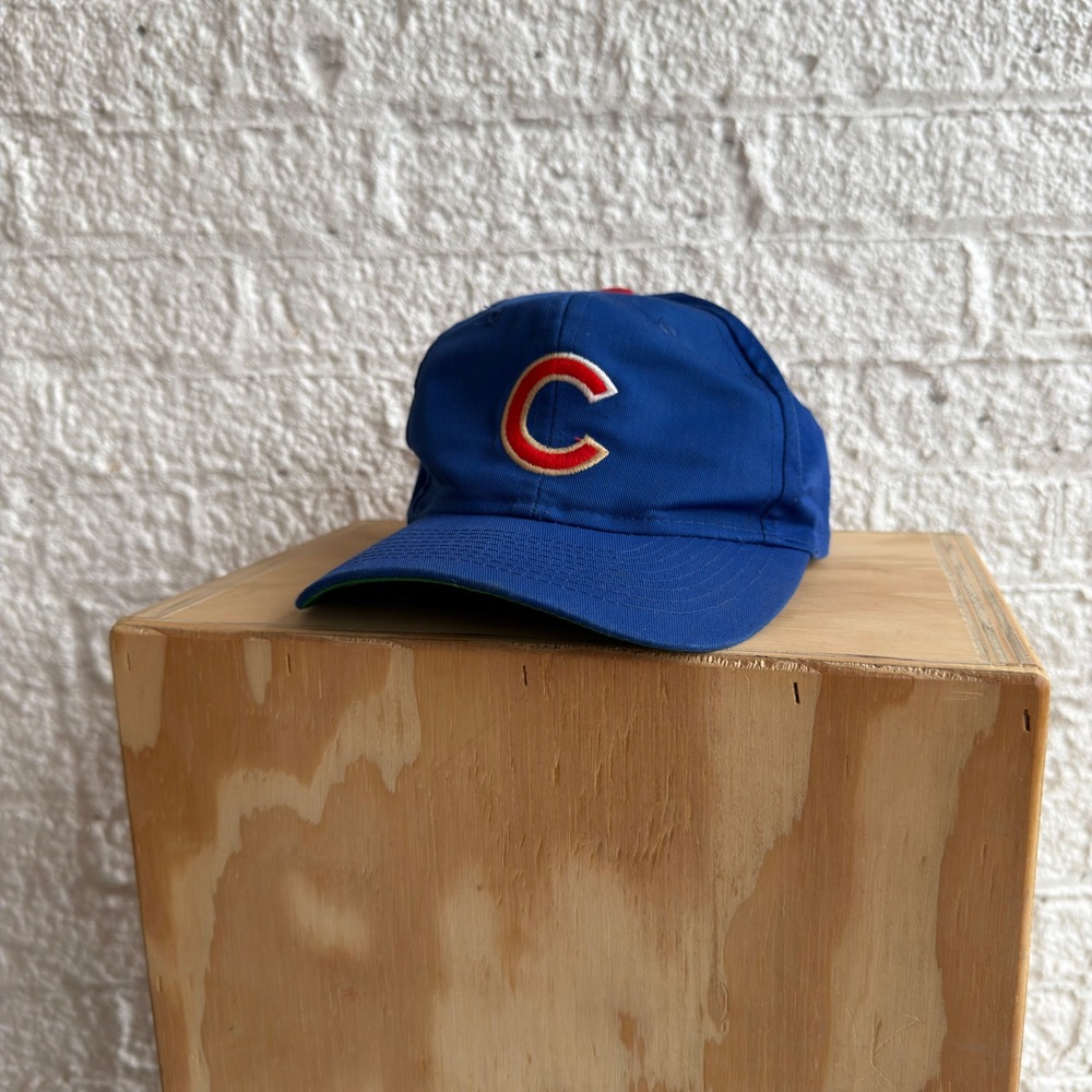 Vintage Chicago Cubs Hat Blue Snapback Buffalo Cap MLB Genuine Merchandise